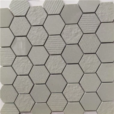 ہیکساگون موزیک باتھ روم فلور ٹائلیں۔